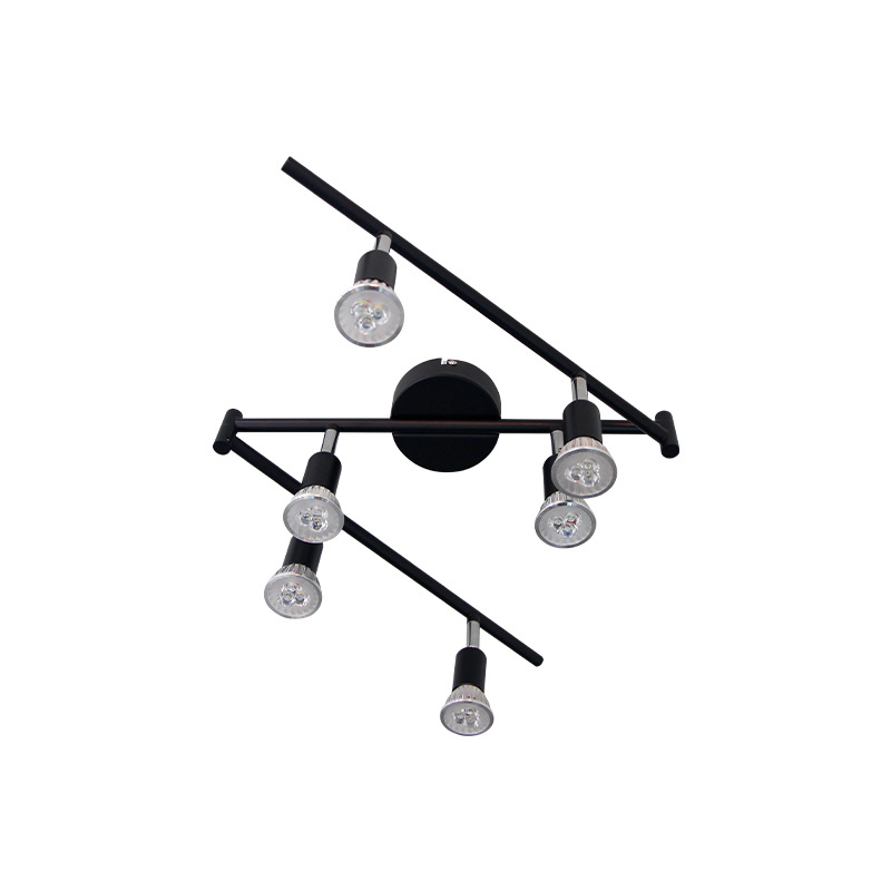 Wholesale six long strip spotlights exhibition hall open mounted downlight background wall clothing shop counter kitchen adjustable spotlights Item Picture