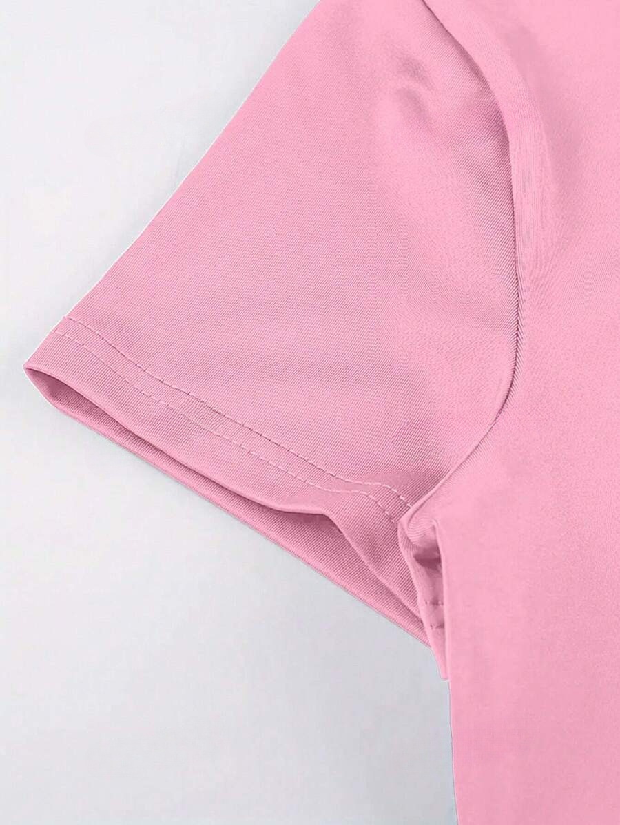 2026 amazon temu hiyin estilo europeo y americano explosión color sólido cuello redondo básico manga corta estilo corto camiseta transfronteriza comercio exterior mujeres pic 31