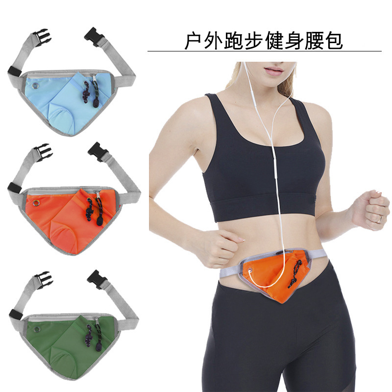 跨境户外登山运动腰包多功能跑步手机包LOGO健身运动水壶腰包