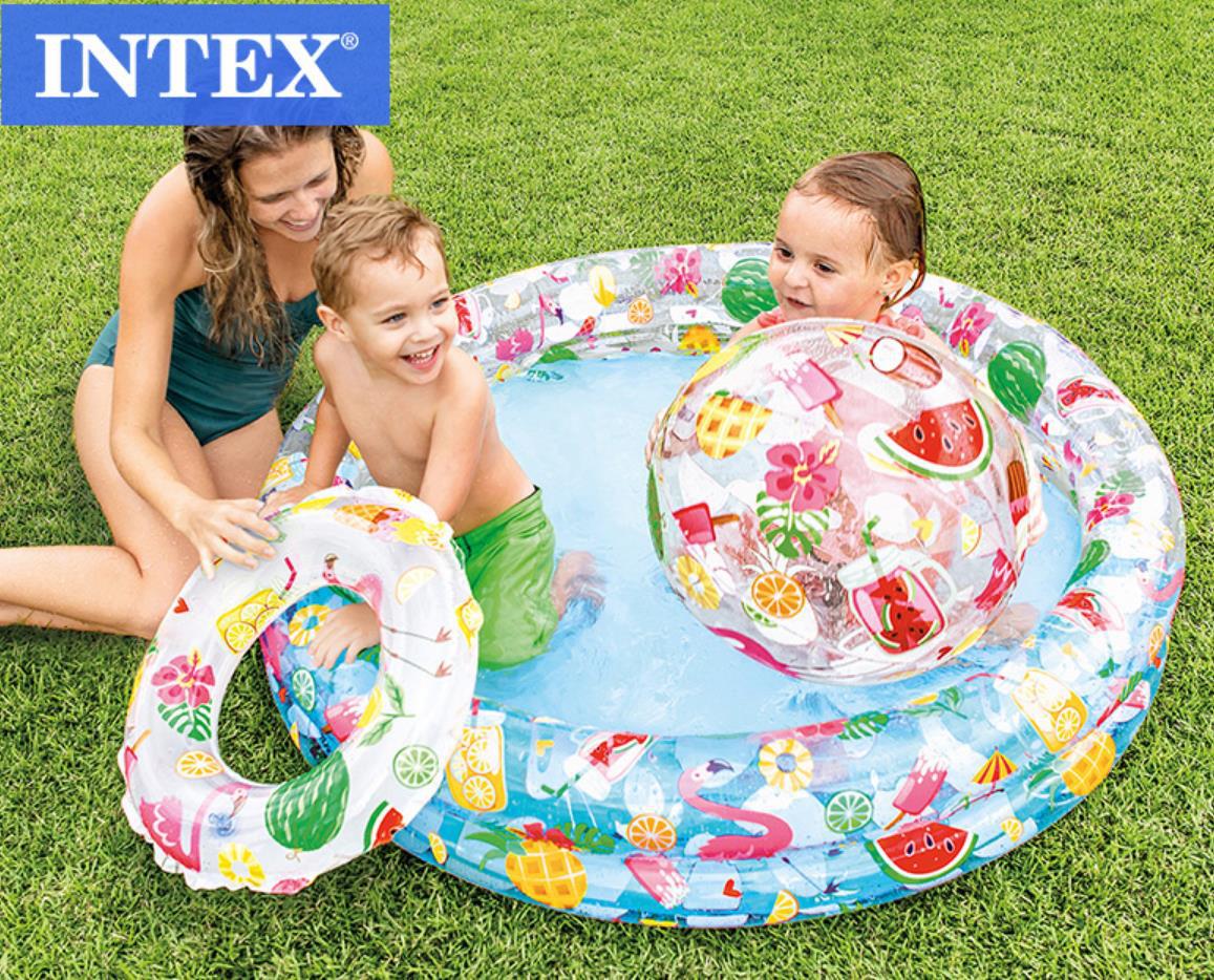 مشروع INTEX 59460 حوض السباحة في حوض الحديقة المفتوحة للأطفال في حوض السباحة الدائري المزدوج في هاواي Application Scenario