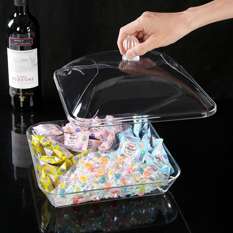 Light Luxury Fruit Tray Living Room Coffee Table Candy Box Divided Snacks Storage Box Creative Superposition Multi-Layer Melon Seeds Dried Fruit Box Application Scenario