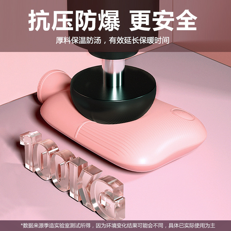暖水袋注水热水袋工厂暖被窝暖手宝防爆大姨妈暖宝宝毛绒女学生防详情图4