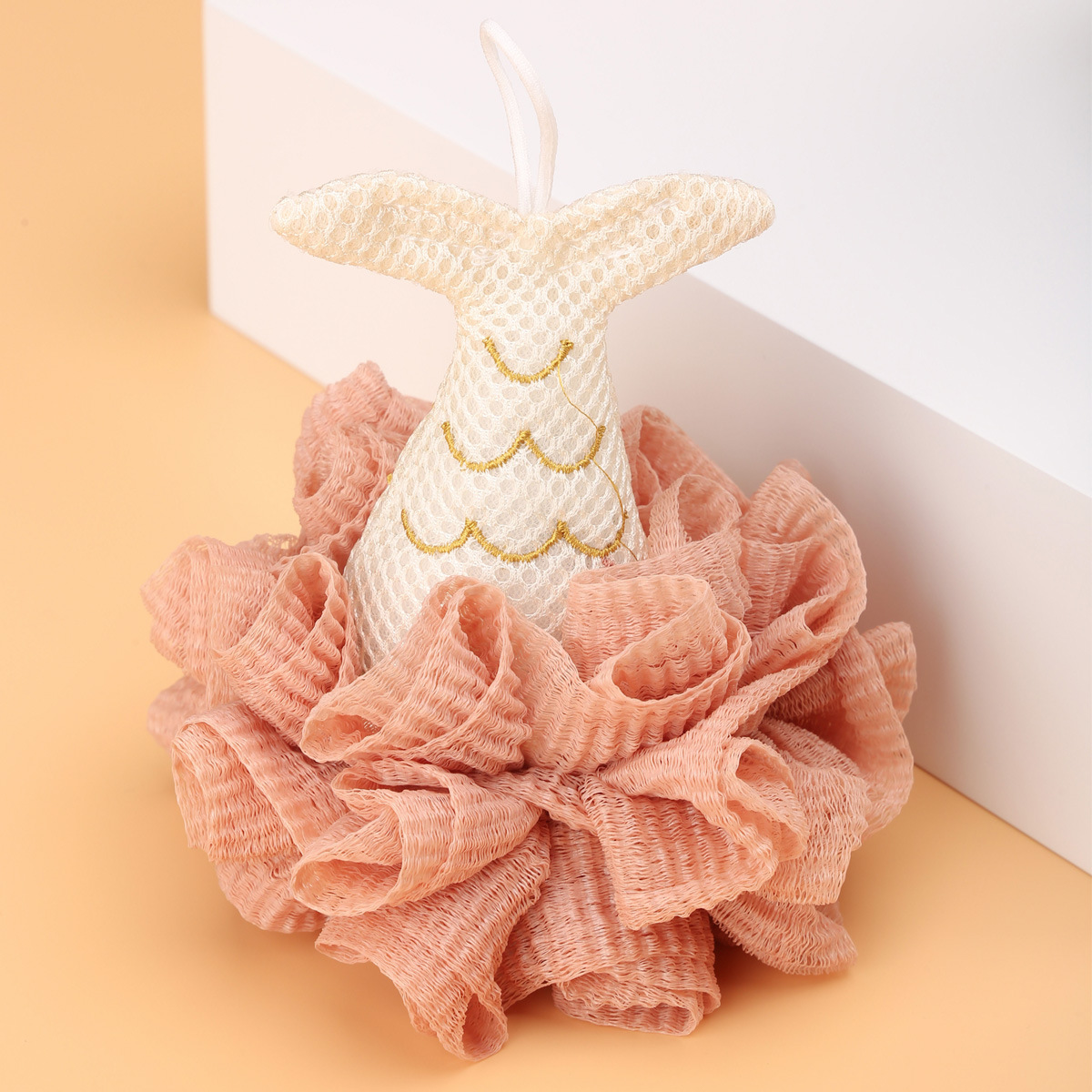 Fishtail Bath Flower Ball Handstitched Not Loose Soft Ins Cute Girl Children Little Fairy Net Red Bath Ball Bath Flower Application Scenario