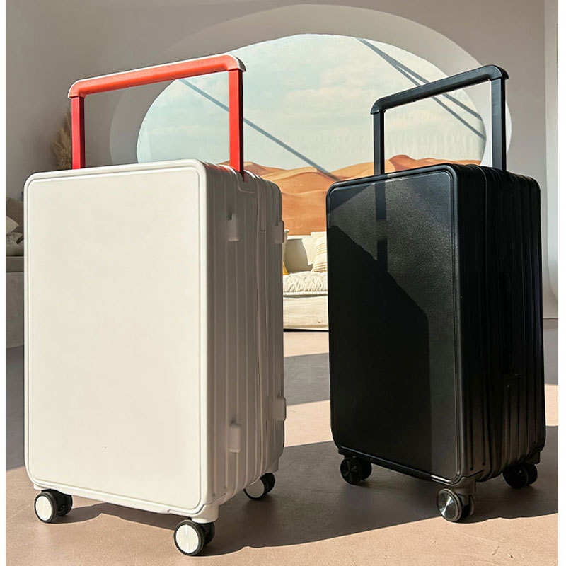 Large Capacity Wide Drawbar Box Fashion Business Trip 20 Inch Boarding Box Universal Wheel Silent Luggage Usb Charging details Picture