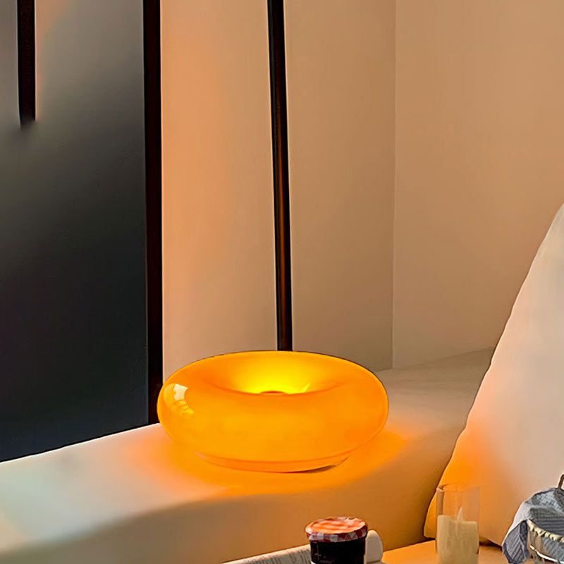 Nordic Internet celebrity, mid-style Wambli donut wall lamp, bedroom touch dimming bag, House bedside ambient desk lamp details Picture