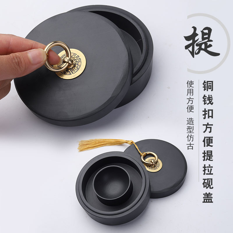 毛笔套装/砚台/毛笔书法套装/毛笔文房四宝/字画锦盒细节图