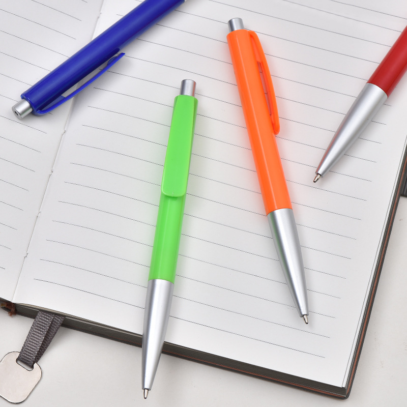 Printable Logo Color Light Rod Ballpoint Pen Student Gifts Press Pen Business Hotel Conference Plastic Pen Wholesale Specification drawing