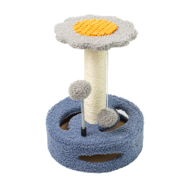Cat climbing frames, small cat toys, cat scratch boards, cat jumping platforms, creative sunflower and sisal cat scratch posts, wholesale of cat supplies Item Picture