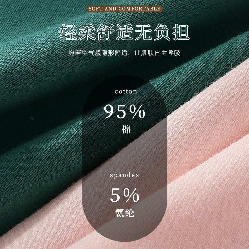 Red Large Size Pure Cotton Women's Underwear Wholesale Plus Fat Plus Mother High Waist Belly Briefs details Picture