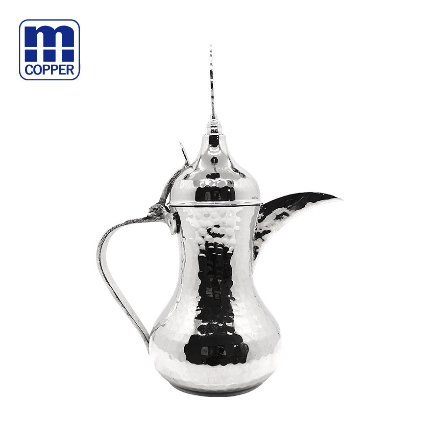 m®纯白铜土耳其热水壶 经典鹰嘴壶 时尚不锈钢水瓶家用保温咖啡壶