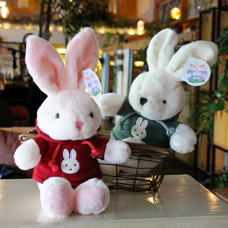 卫衣兔毛绒玩/穿衣兔子细节图