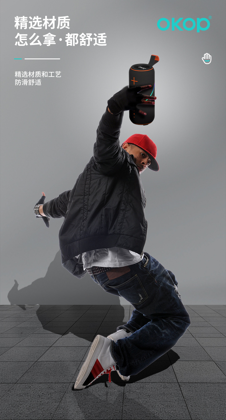 806 Portable handheld Bluetooth speaker, outdoor ultra-long battery life, cross-border bestseller, desktop mini speaker, RGB ambient light pic 10