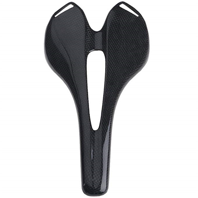 Bicycle seat cushion, all-carbon fiber mountain bike, road bike, hollow seat cushion, ultra-light saddle, riding equipment accessories Specification image