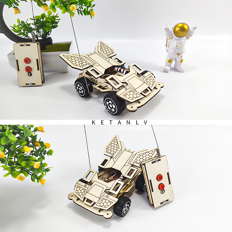 First Prize: Science and Technology Small Project Experiment Invention, diy Material Remote Control Racing Car, Self-made Creative Physics Work Application Scenario