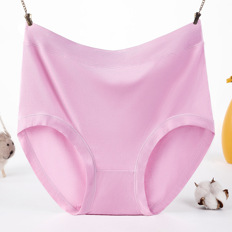 Modal Underwear Women High Waist Large Size 200 Catties Middle-Aged And Elderly Loose Mother Pants Ladies Briefs Red Wholesale Item Picture
