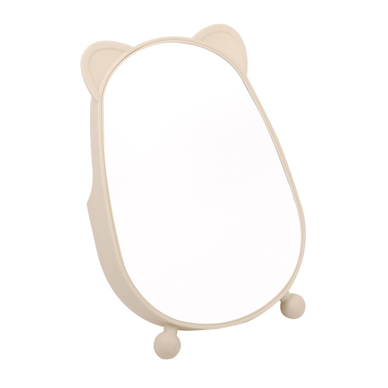 Factory Direct Fashion Cute Cute Model Single-Sided Table Mirror Home Vanity Mirror Dormitory Desktop Makeup Mirror Can Be Stored Makeup Mirror Makeup Mirror Item Picture
