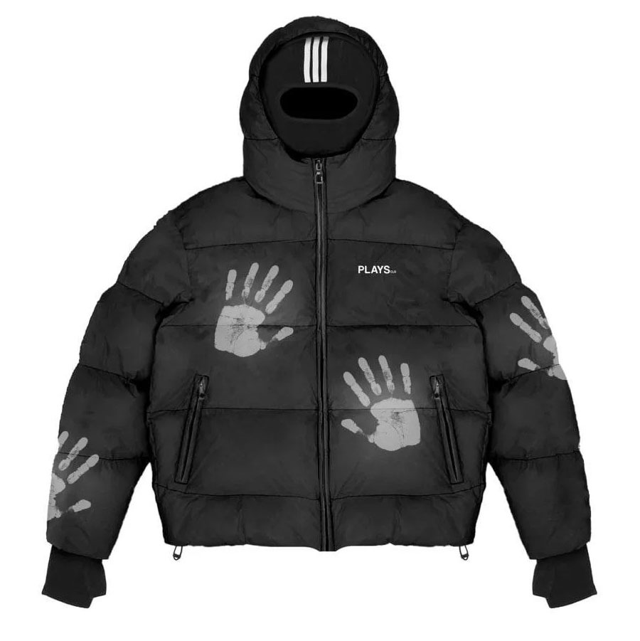 "2025 Autumn and Winter hooded sports cotton-padded jacket, loose and large-sized white goose down warm cotton-padded jacket, street wholesale on Instagram.