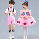 六一儿童演出服幼儿园舞蹈服女童蓬蓬纱裙可爱娃蝴蝶连衣裙表演服