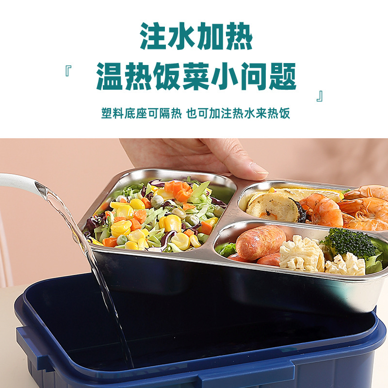 卡通三格饭盒宇航员恐龙独角兽儿童饭盒带沙拉碗密封便当盒保鲜盒 Application Scenario