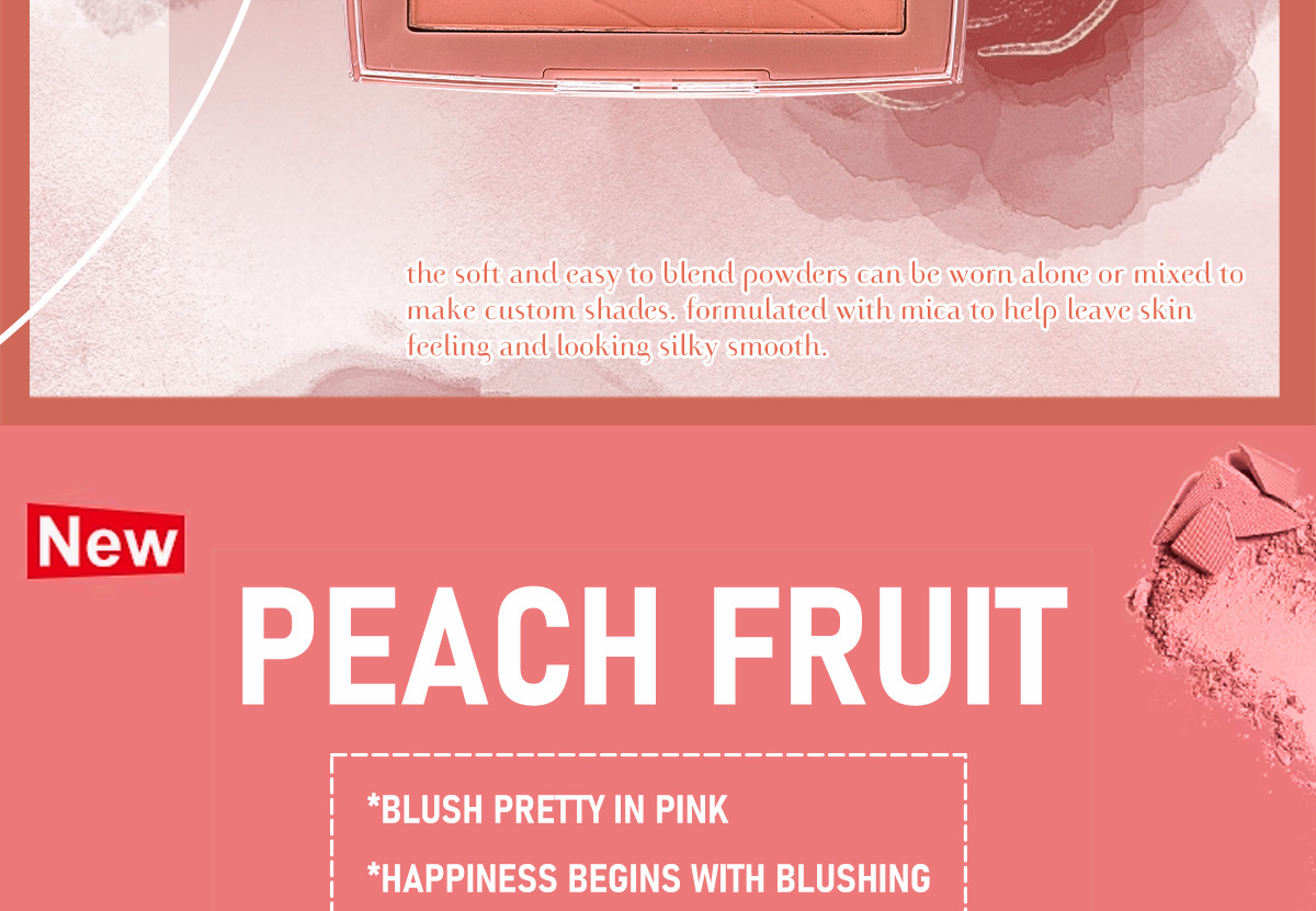 SEVENCOOL Blush matte, long-lasting whitening, easy to apply, blush cosmetics, makeup, nude series, single color blush pic 11