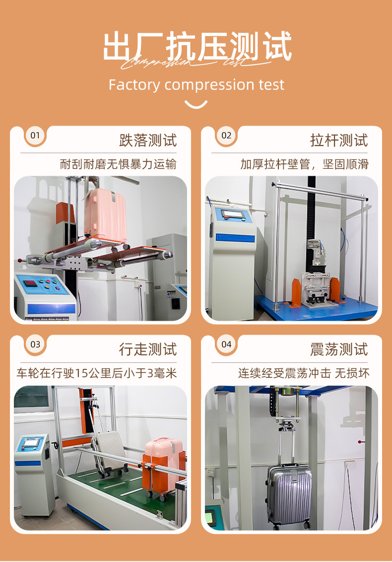 跨境新款​​前开盖拉链箱20/24/29寸旅行箱万向轮密码锁行李箱详情13