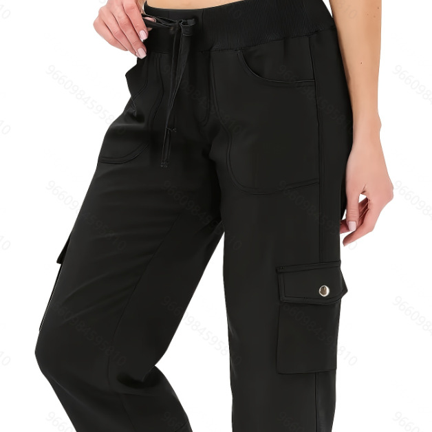 Amazon's 2025 cross-border bestsellers in Europe and America: Casual lace-up tight-waisted seven-inch pants, workwear-style women's pants, hiking pants for women Specification image