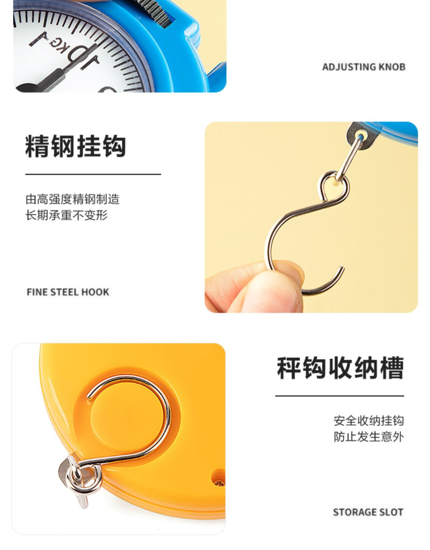 Spring scale, portable smart and convenient high-precision electronic scale, small household express delivery, portable small scale with hook scale pic 13