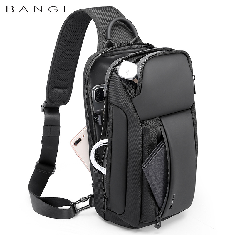 Bange New Breast Bag Crossbody Bag Men's Breast Bag Casual Single Shoulder Bag Large Capacity Men's Bag Wholesale Application Scenario
