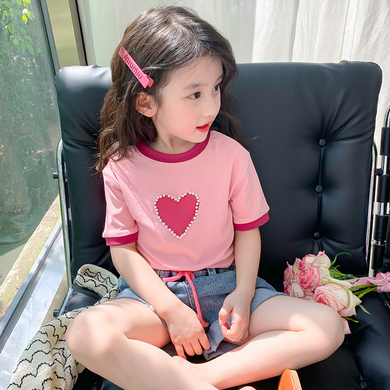 女童夏装t恤2024新款韩版洋气儿童短袖小女孩夏季半袖体恤上衣潮详情图2
