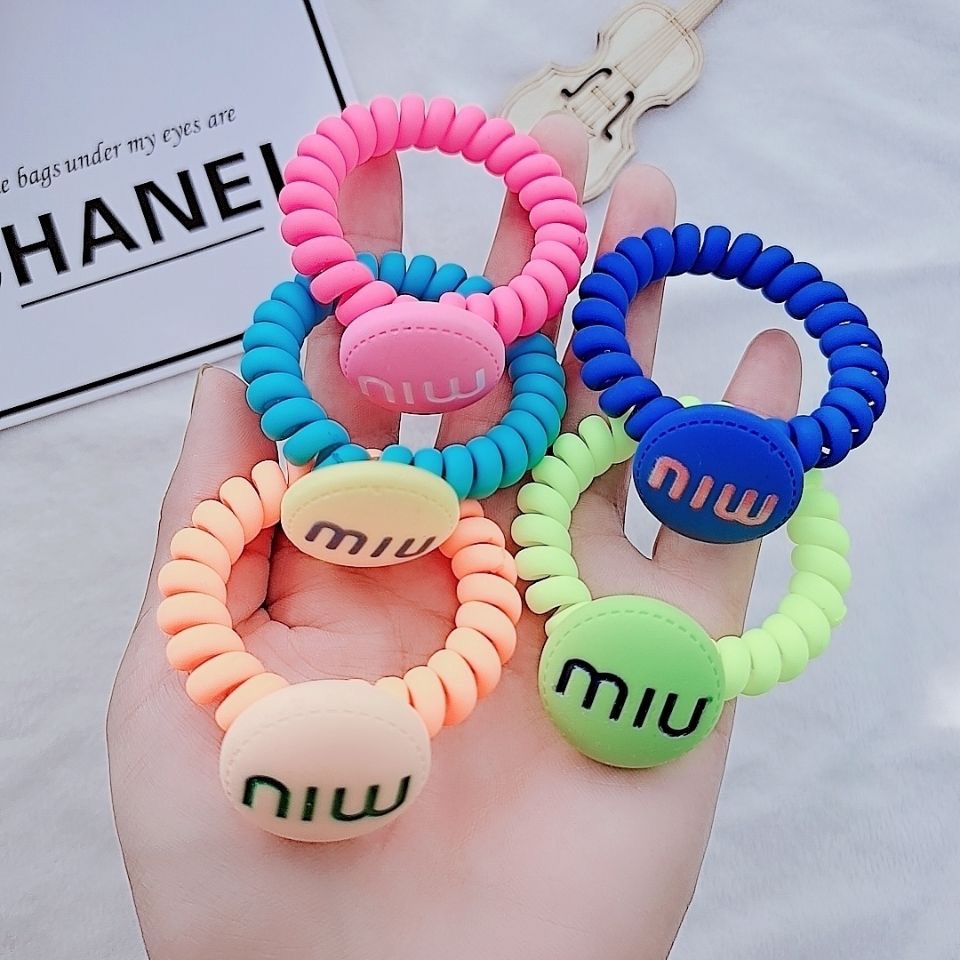 Candy miu phone lanyard, phone ring, telephone line, hair ring, hair rope, high-elasticity rubber band, hair tie, ponytail hair rope, hair accessory