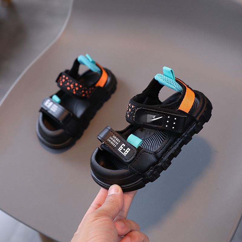Zapatos de hombre y niño bolsas sandalias verano 2024 nuevo deporte niños zapatos de playa verano antideslizante zapatos de niña suela suave Specification image