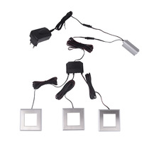 Square led cabinet small night light Body sensing bedside light Magnetic LED closet cabinet light