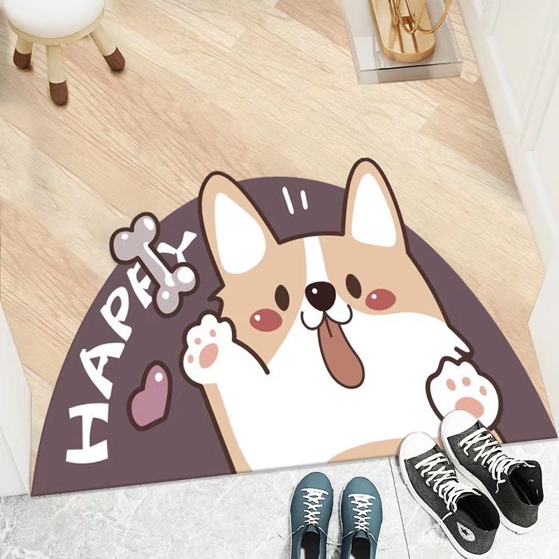 Floor MATS, entrance door MATS, cartoon anti-slip foot MATS for the main entrance and foyer, home carpets, wholesale of popular entrance door MATS details Picture