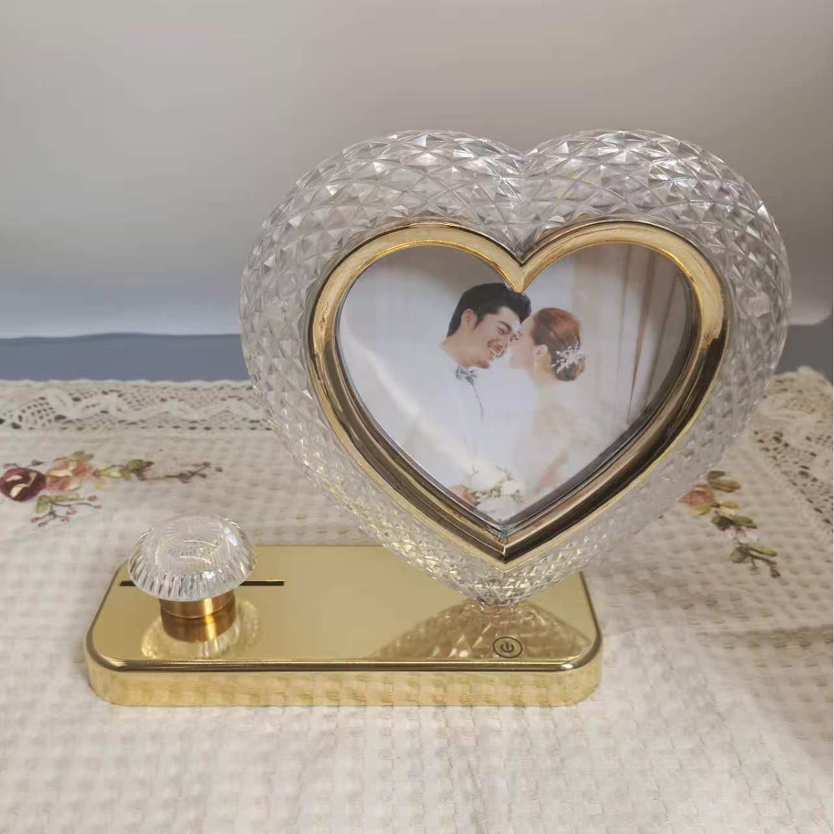 相框/水晶玻璃相框批发/创意照片摆台/画框/相框木质细节图