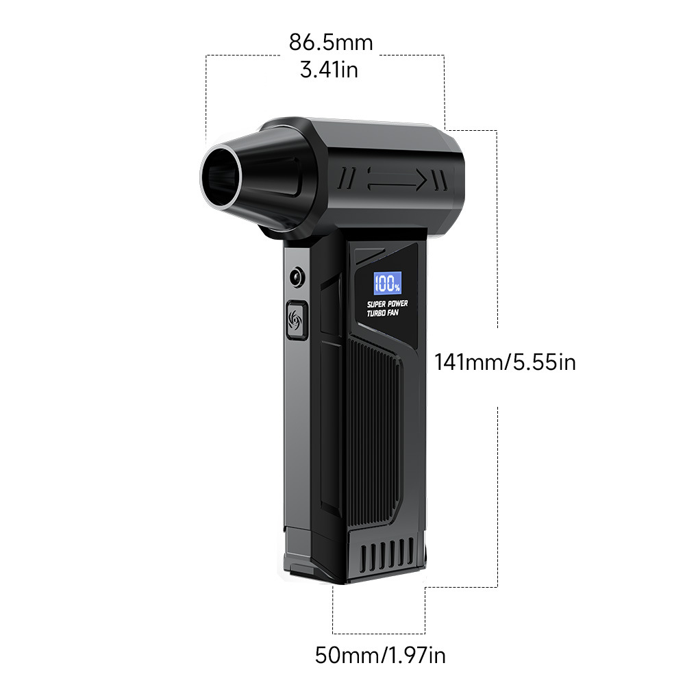 The new July 2025 model of violent turbine fan, violent fan dust blower, handheld portable car vacuum cleaner Item Picture