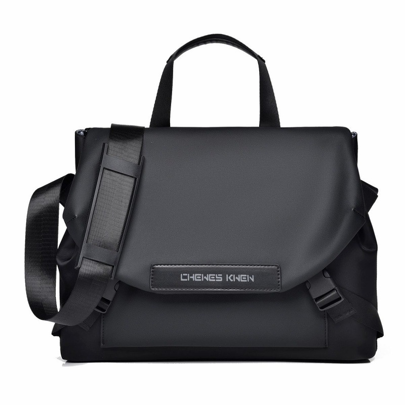 Single-shoulder crossbody bag, men's large-capacity postman bag, Oxford cloth commuter bag, versatile student backpack, workwear, cycling bag details Picture