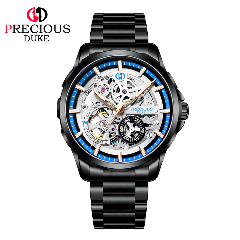 PRECIOUS DUKE 英国品牌手表男士机械表防水夜光商务陀飞轮多功能详情图4