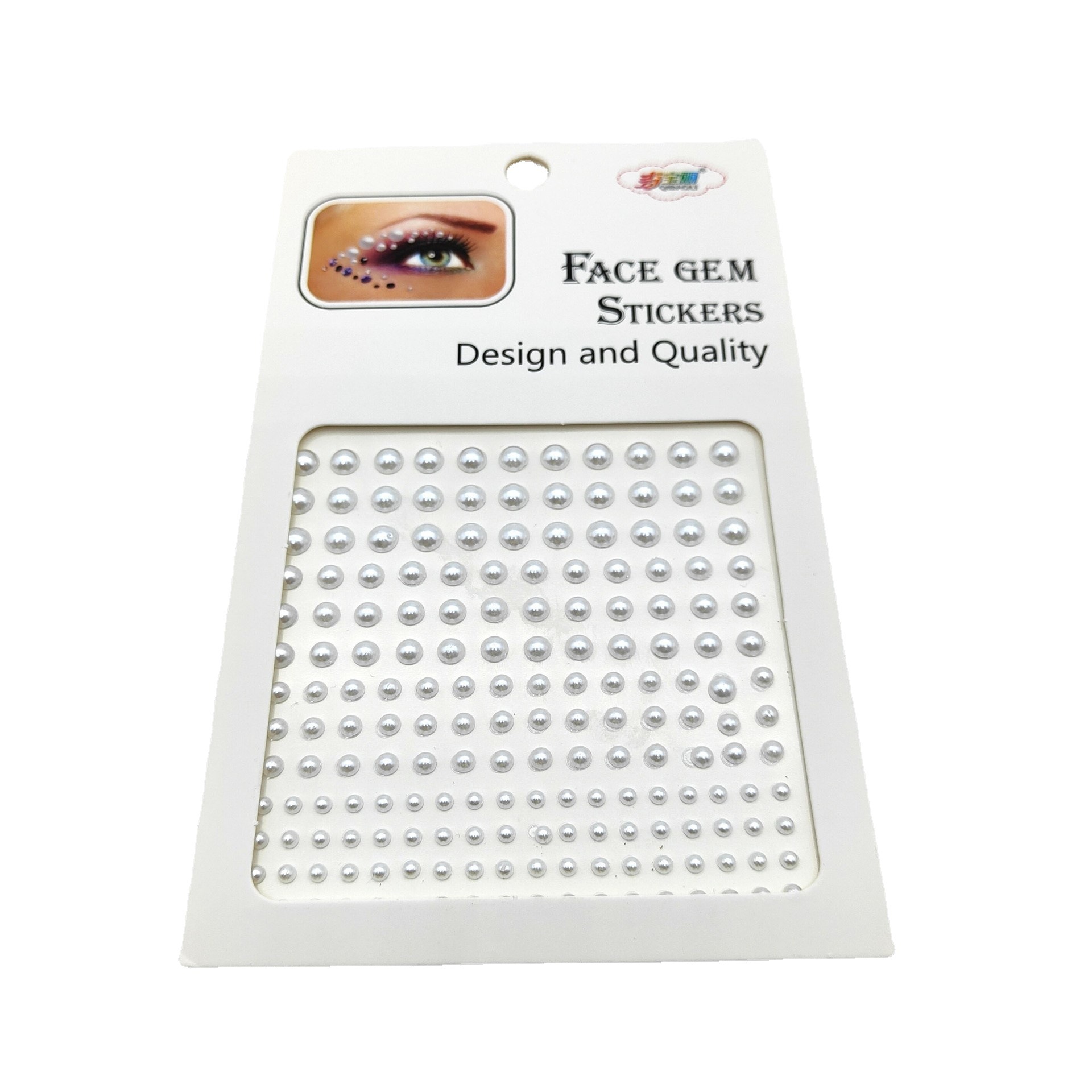 眼妆贴眼部钻白底实物图