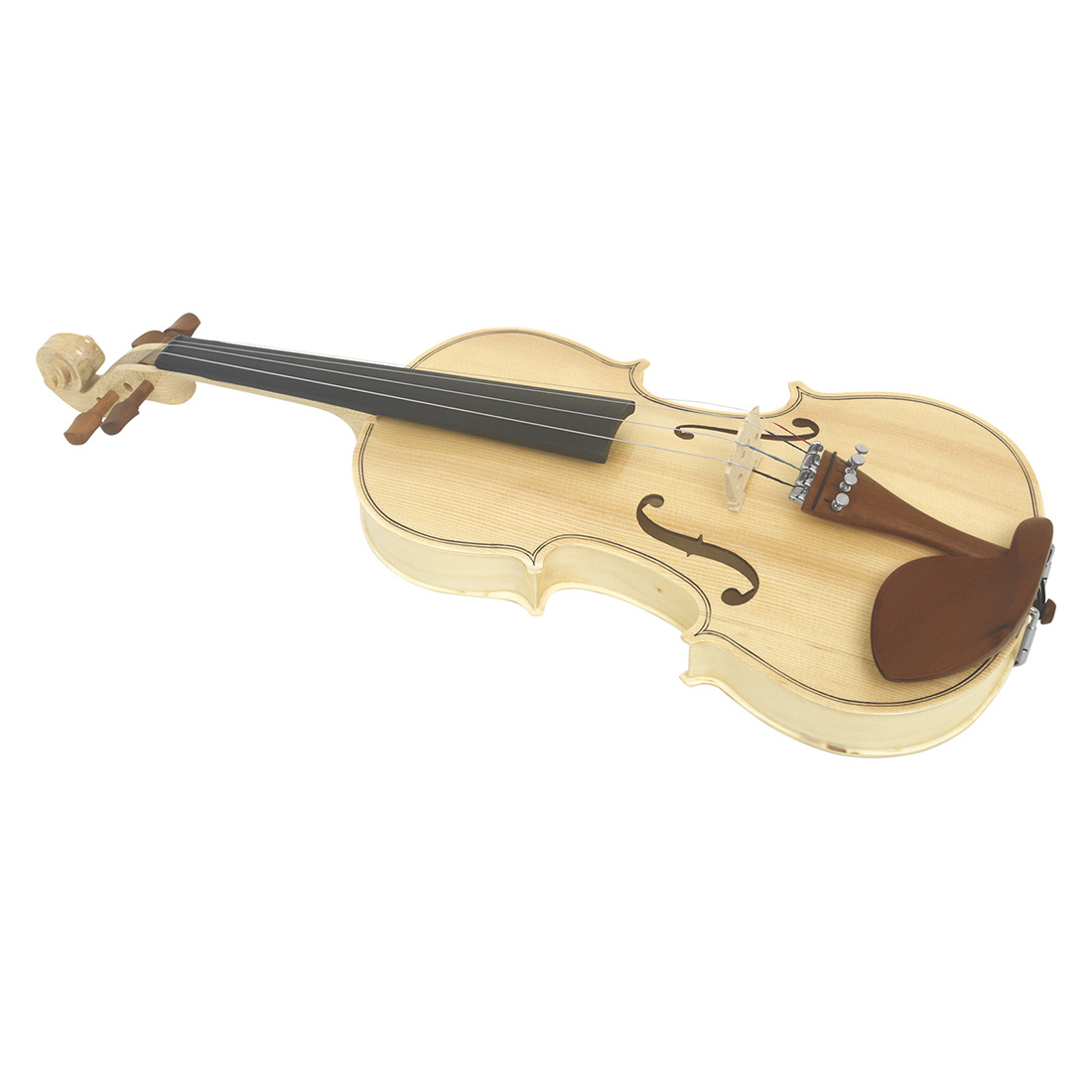 Hand-patterned spruce solid wood violin for students, children, beginners, adults playing tiger-patterned violins 4/4 Item Picture