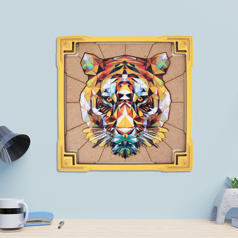 狮子狼异形木/木制拼图/成人解压拼图细节图