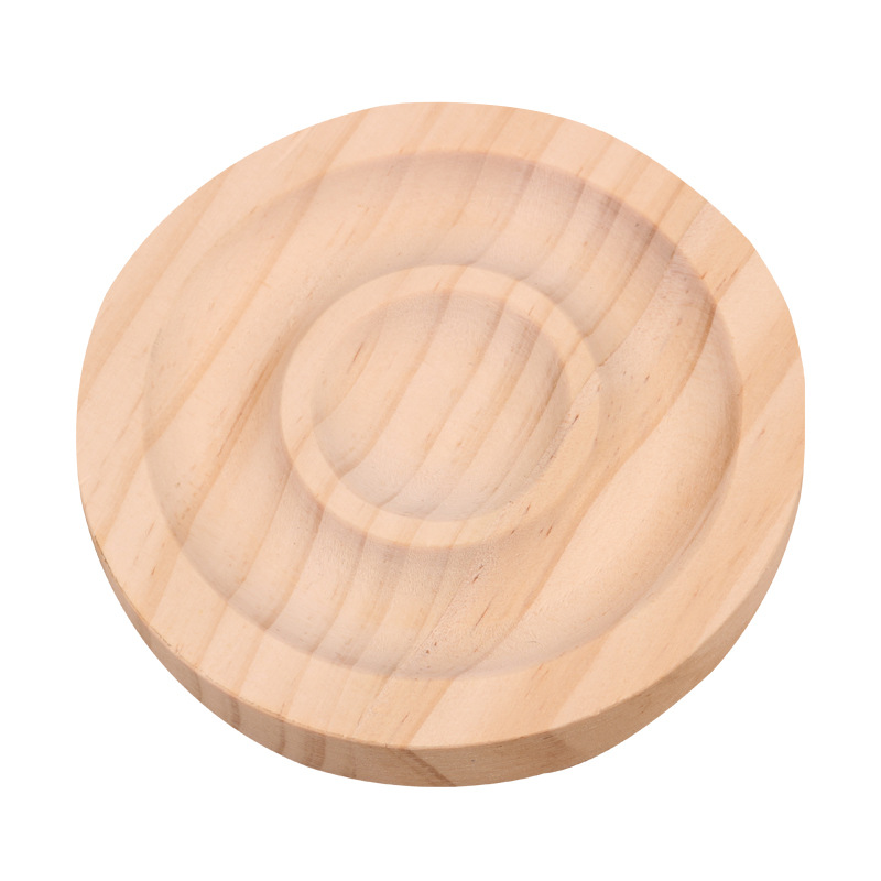 Solid wood jewelry display plate, fashionable and simple wooden bracelet display design plate, sample wooden bracelet display stand wholesale Item Picture