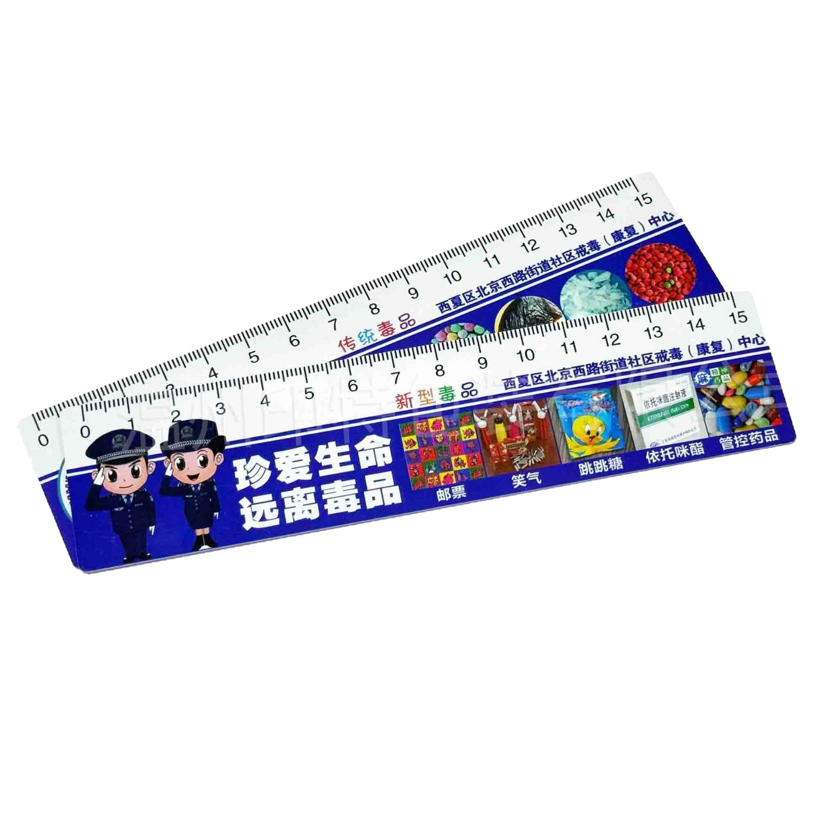 Customized pvc plastic rulers, fire safety, traffic, anti-drug publicity rulers, and transparent rulers in cartoon shapes for primary school students Item Picture