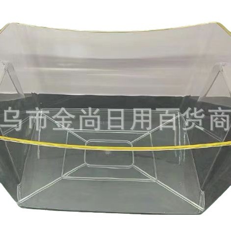 Transparent/gold-embossed ice bucket dried fruit supermarket snack storage box, snack transparent box, food display box, dry goods Item Picture