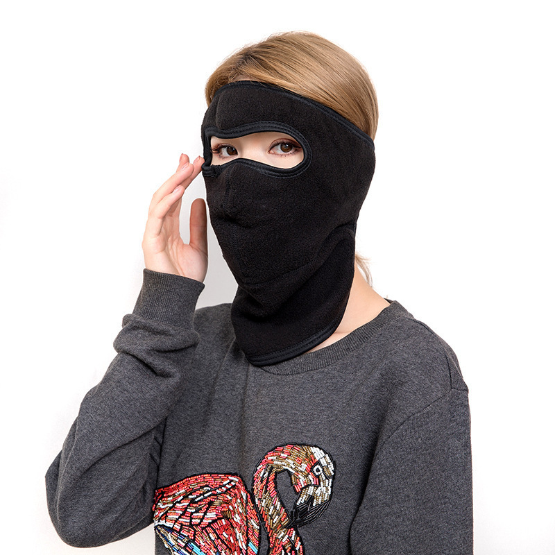 加大加厚秋冬季护耳护颈口罩 成人男女骑行防风防尘三合一面罩暖详情图5