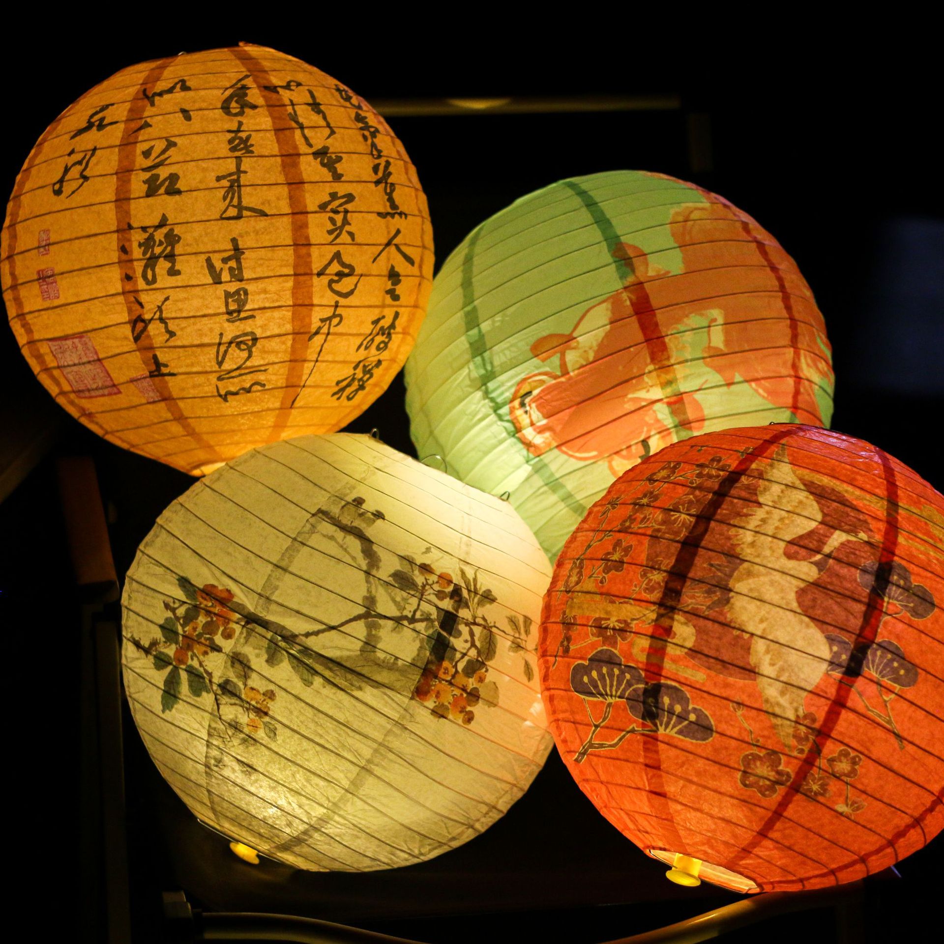 红灯笼/灯笼/工艺品灯笼/古风小灯笼/纸灯笼细节图