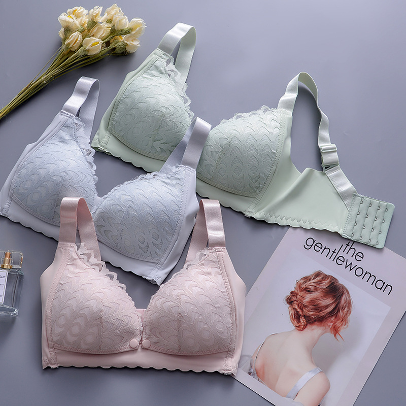 Lactation underwear, gathering to prevent leakage, pregnant women's bra, pure cotton for pregnancy, postpartum breastfeeding bra, women's front opening, thin style Application Scenario