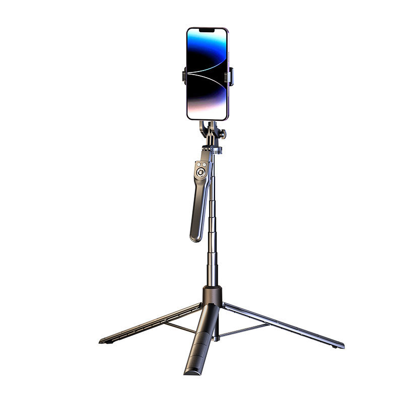 New four-axis gimbal anti-shake selfie stick, mobile phone live streaming stand, handheld floor-standing outdoor travel tripod Item Picture