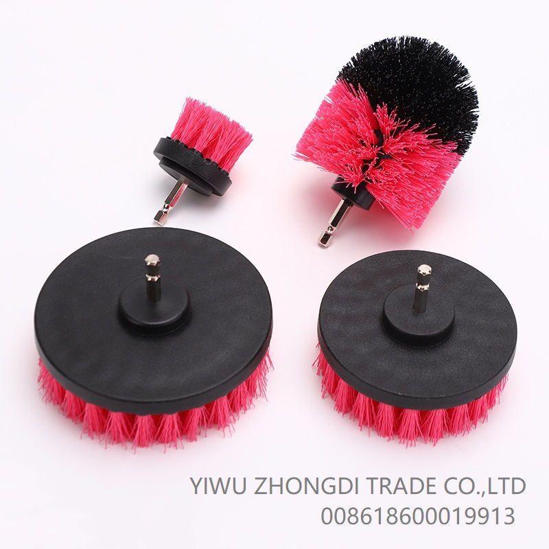 四件套电钻刷地板刷抛光刷电钻清洁刷电钻工具刷瓷砖刷brush
