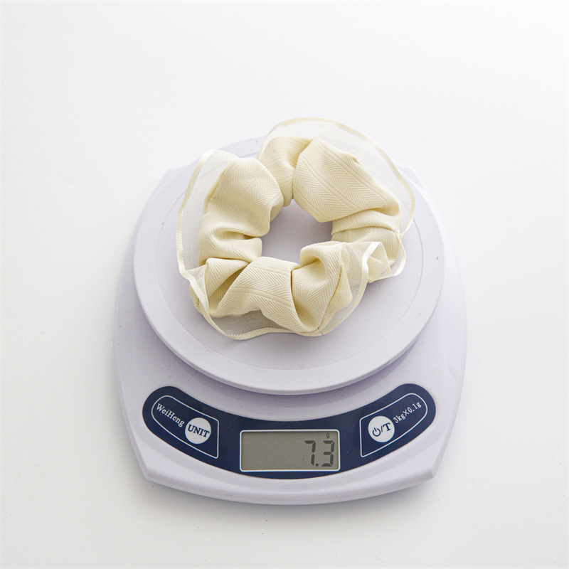 Verano fino chiffon simple paño argola de cabello para mujeres versátil elástico elástico tocados venta directa de fábrica en stock al por mayor Application Scenario