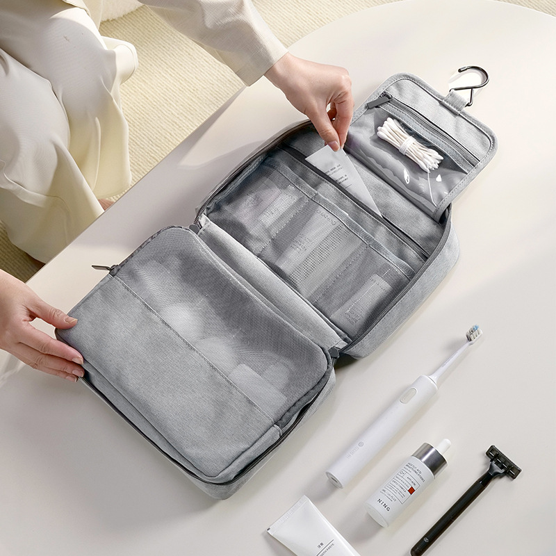 Cross-border linked toiletry bag, large-capacity storage bag, multi-functional portable toiletry bag, portable water-repellent, travel storage
